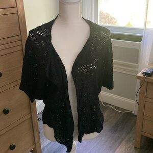 Lucky Brand crochet cardigan